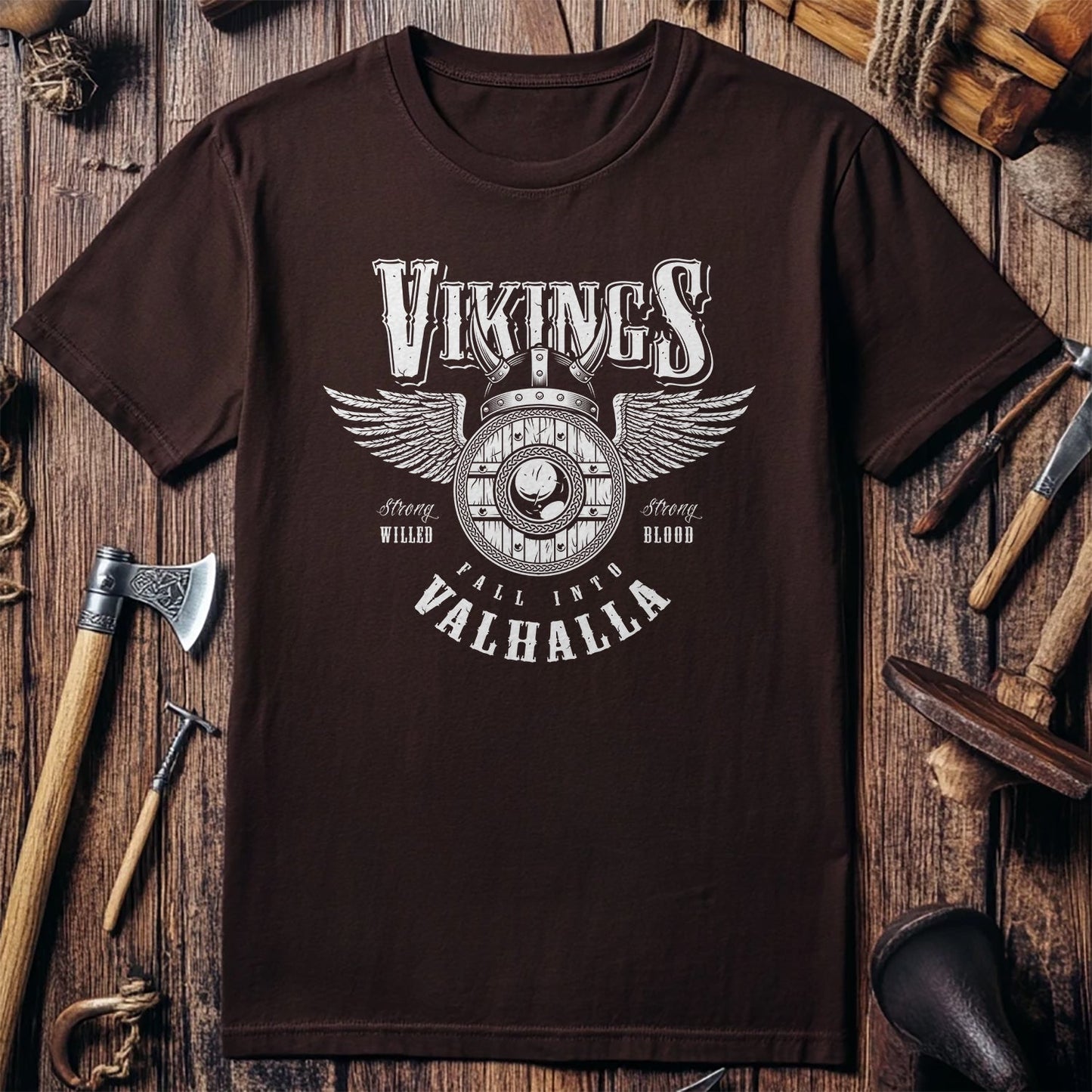 Vikings Valhalla Winged T-Shirt