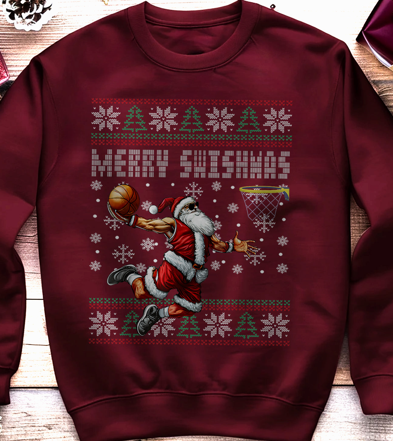 Merry Swishmas Ugly Christmas Sweatshirt