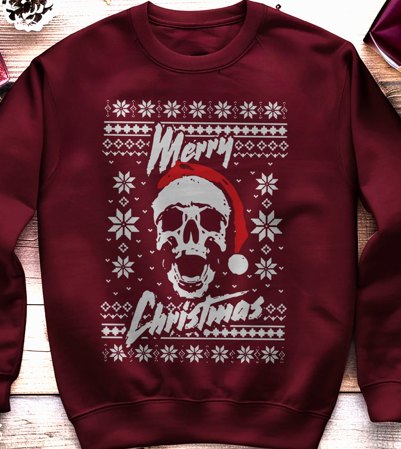 Merry Christmas Skull Sweatshirt