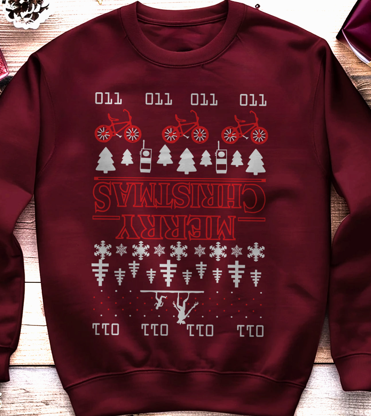 Upside-Down Merry Christmas Sweatshirt