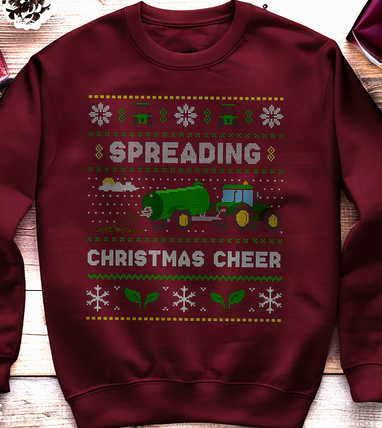 Spreading Christmas Cheer Farmer Sweatshirt