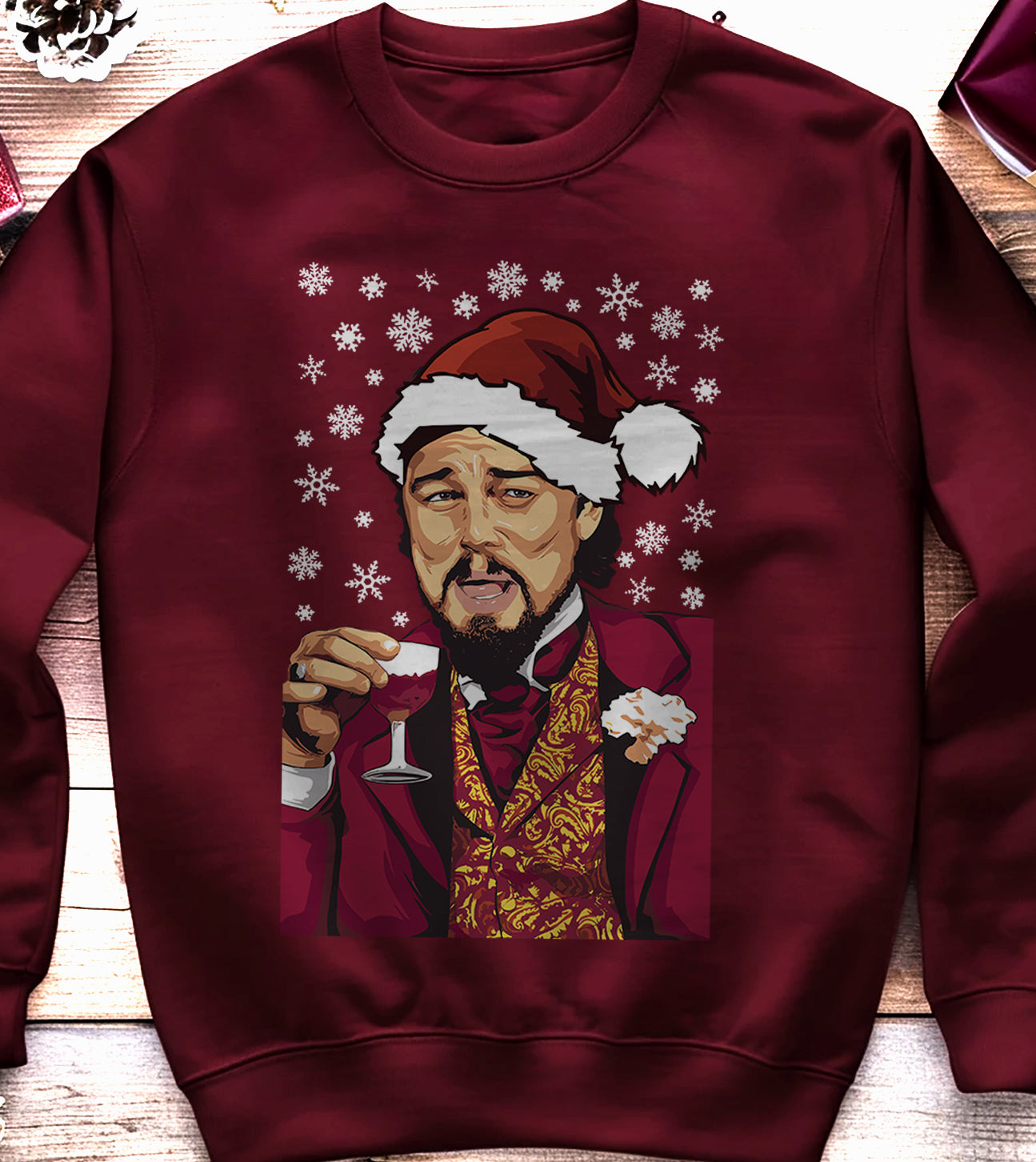 Leo Meme Xmas Sweatshirt