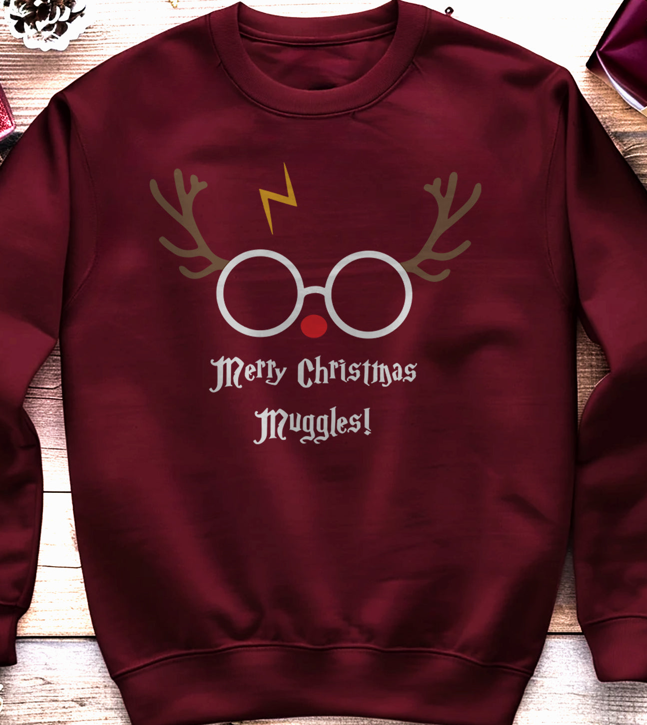 Reindeer Merry Christmas Muggle Sweatshirt