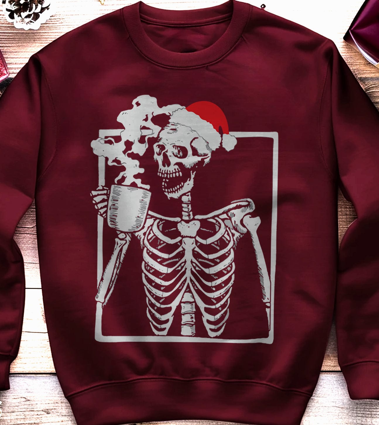 Christmas Skeleton Coffee Sweatshirt