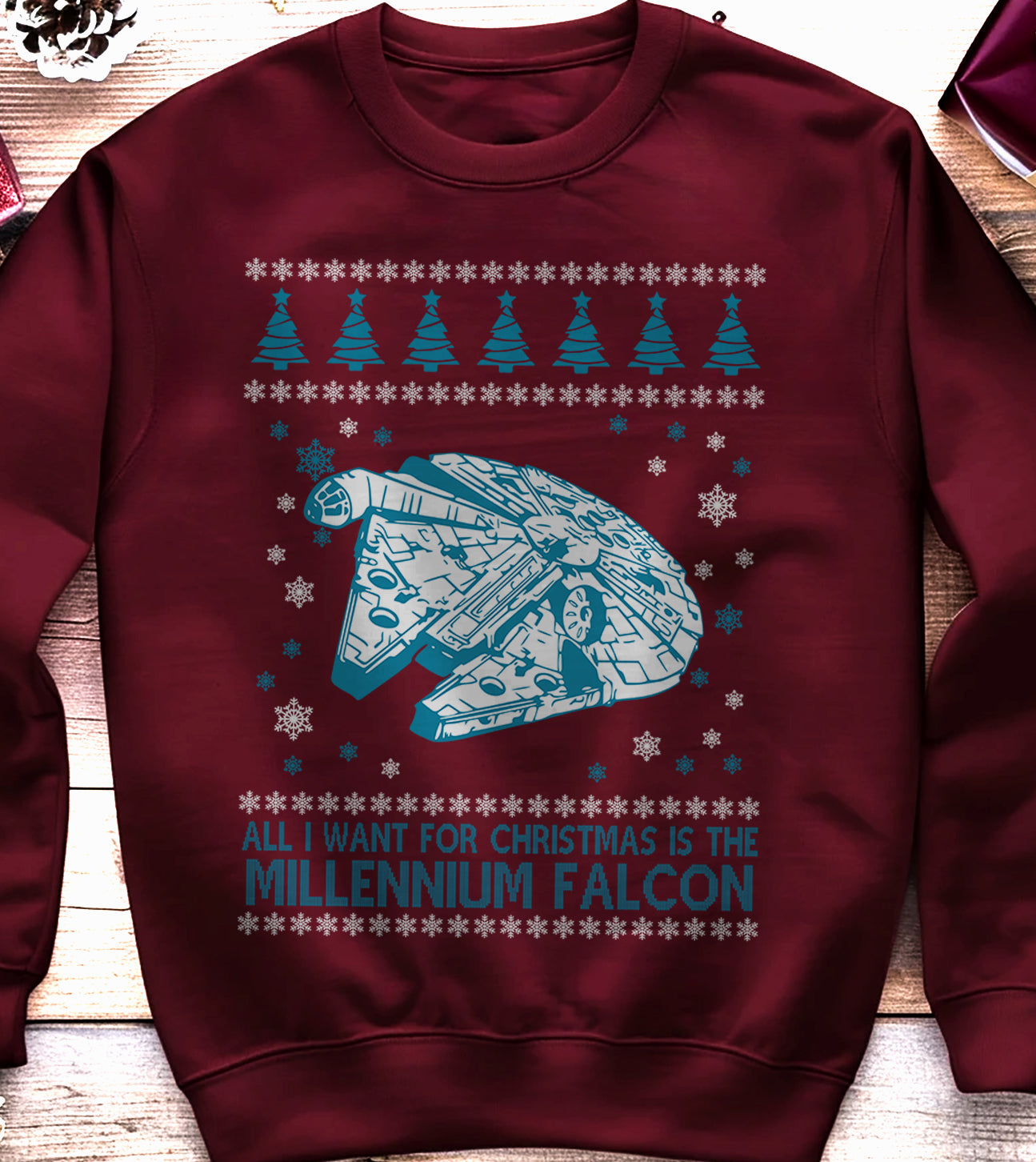Millennium Falcon Christmas sweatshirt