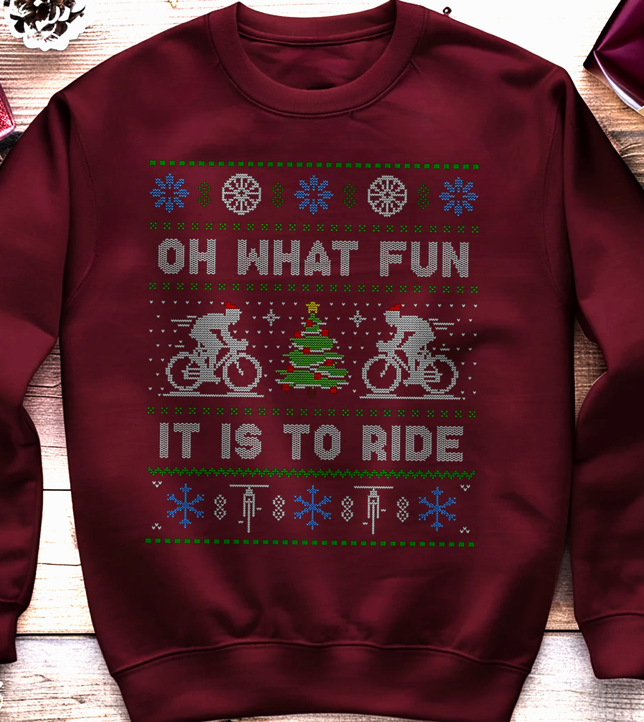 Oh What Fun Bicycle Sweatshirt
