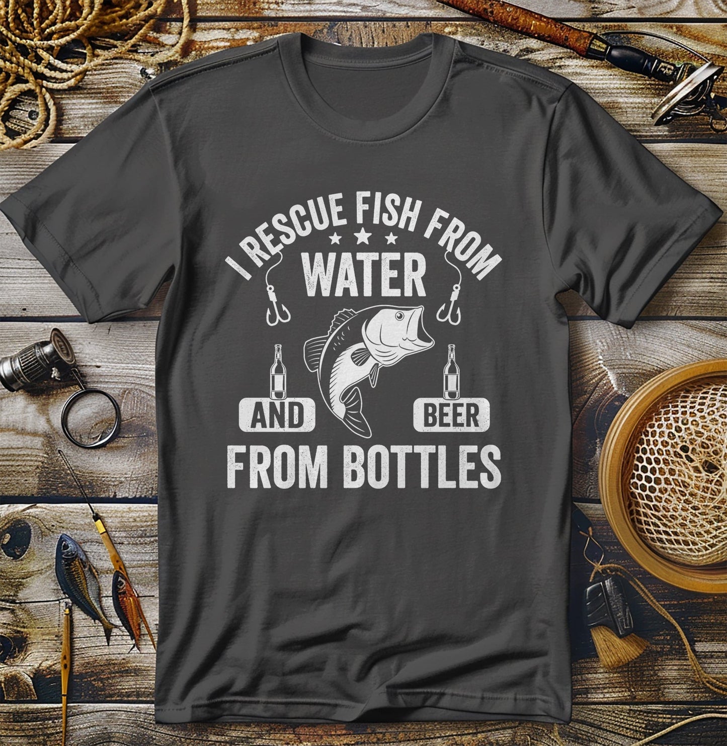 Rescue Fish & Beer 2 T-shirt