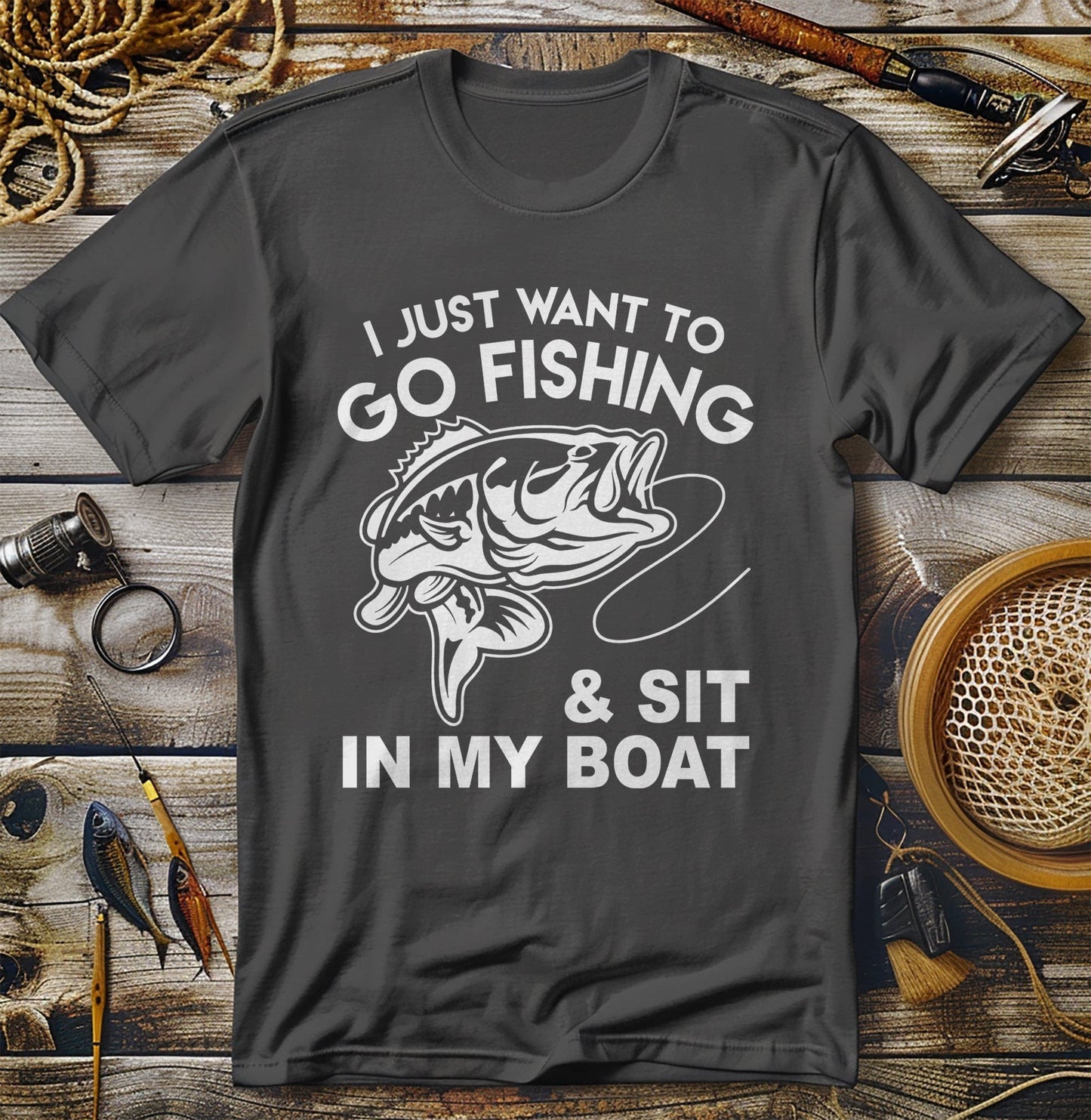 Fishing Sit in Boat T-shirt