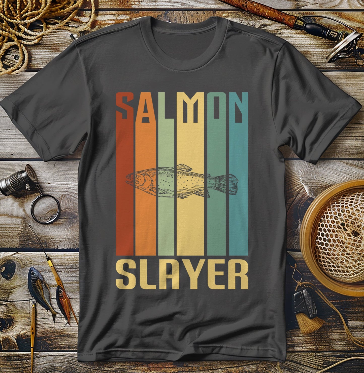 Salmon Slayer Fishing T-Shirt