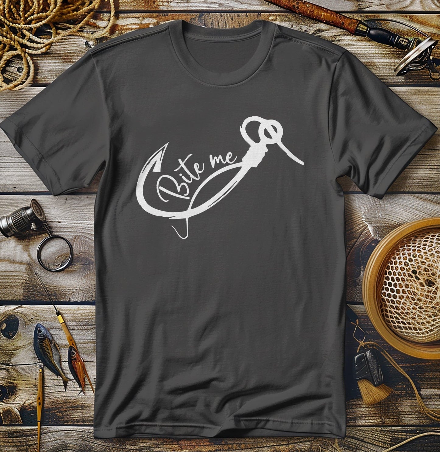 Bite Me 1 Fishing Hook T-Shirt
