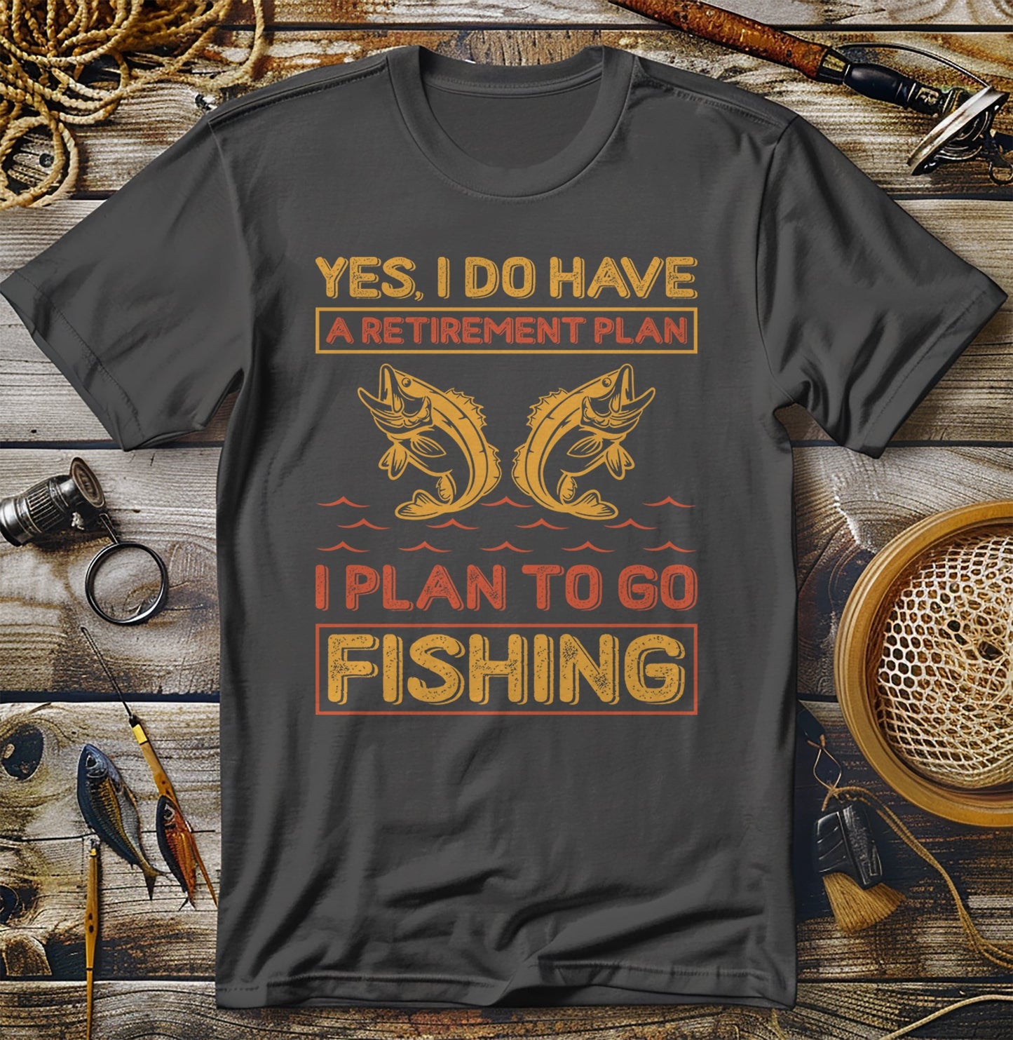 Retirement Plan To Go Fishing T-Shirt