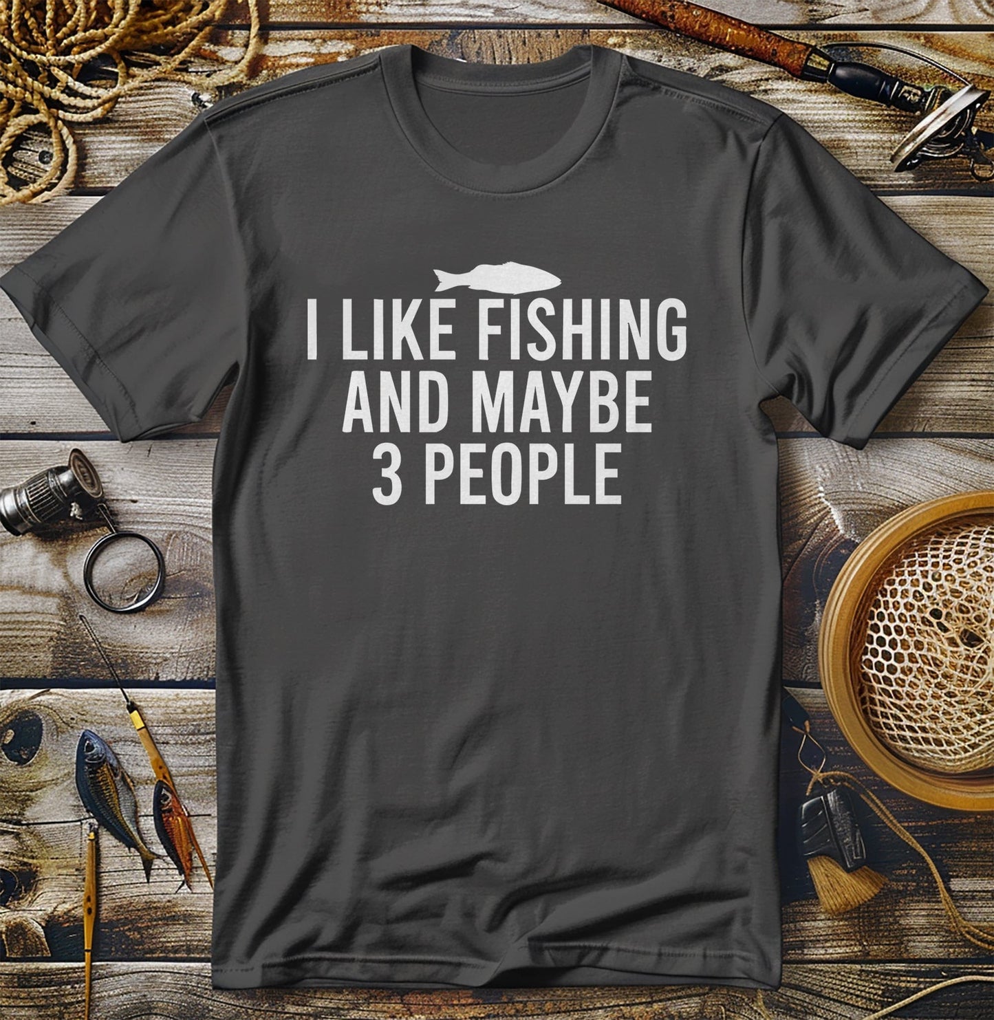 Fishing: 3 People  2 Fish t-shirt