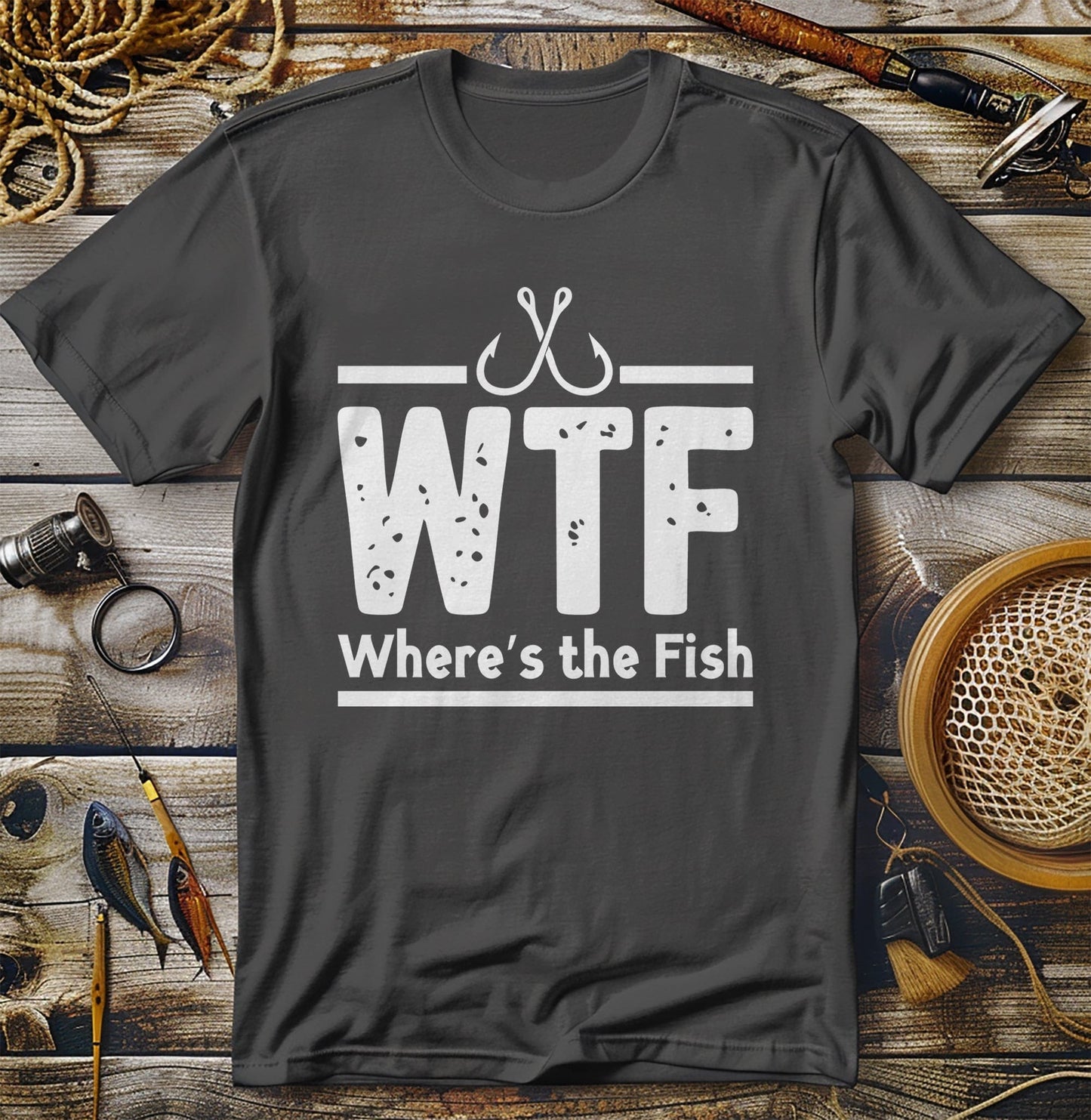 WTF Wheres the Fish 4? t-shirt