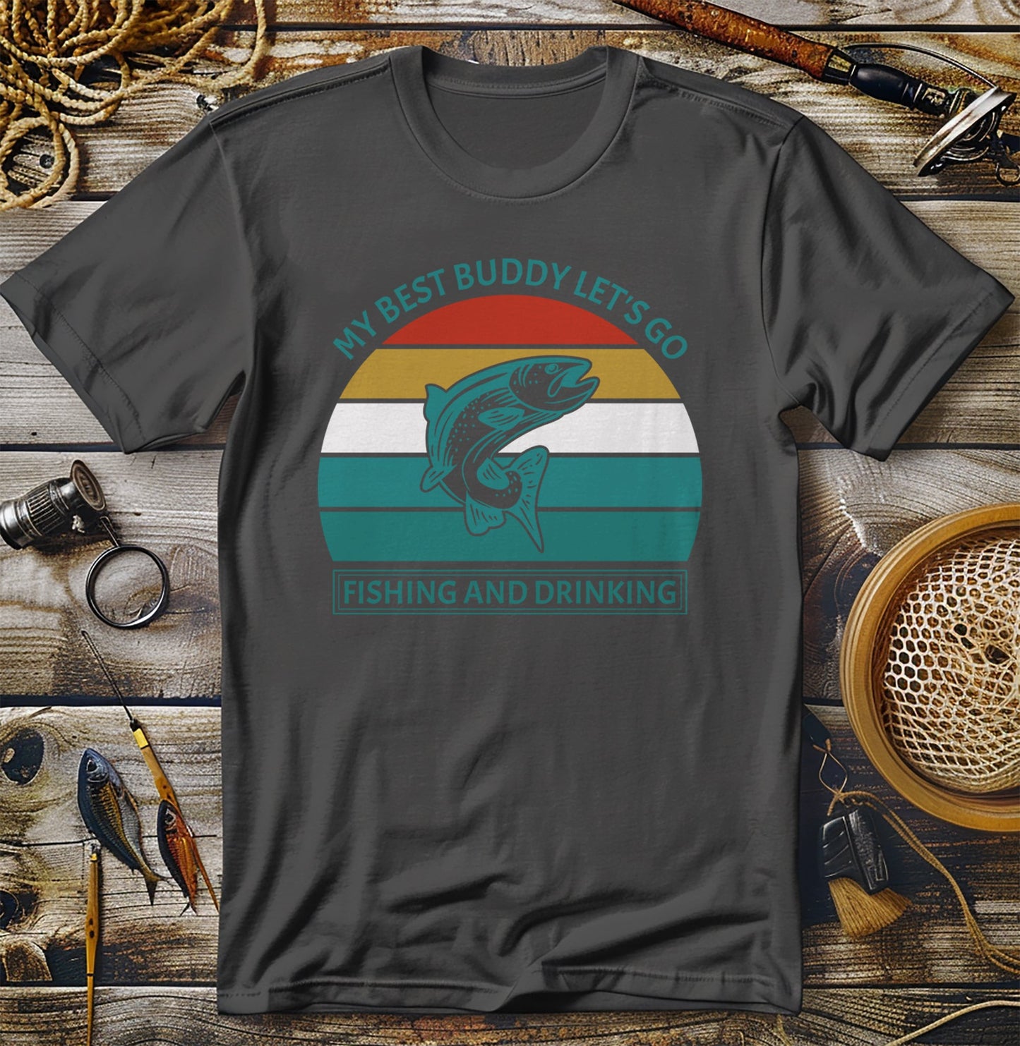 My Best Buddy: Fishing & Drinking t-shirt