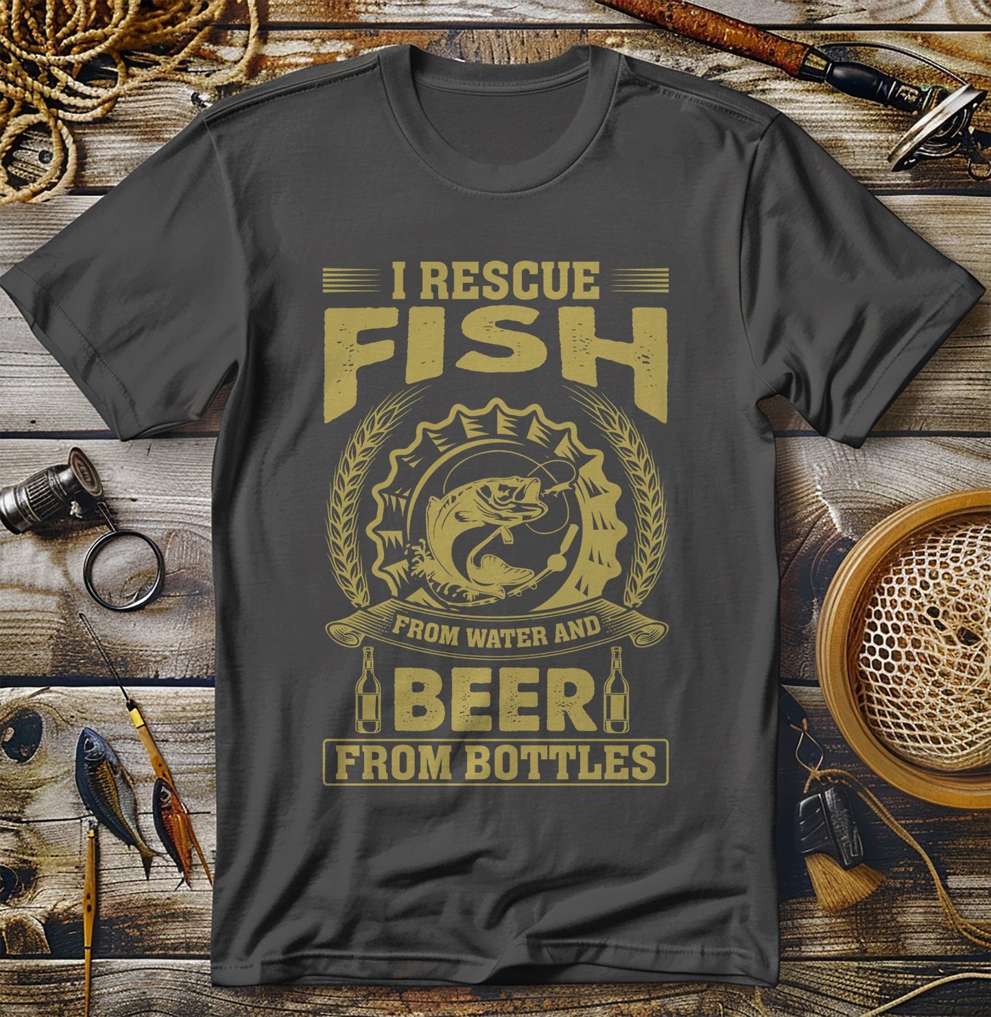Rescue Fish & Beer T-Shirt
