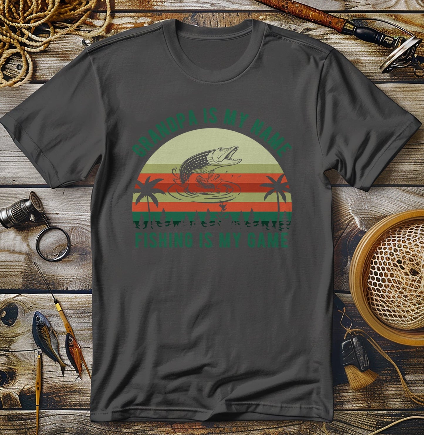 Grandpa Fishing Is My Game T-Shirt