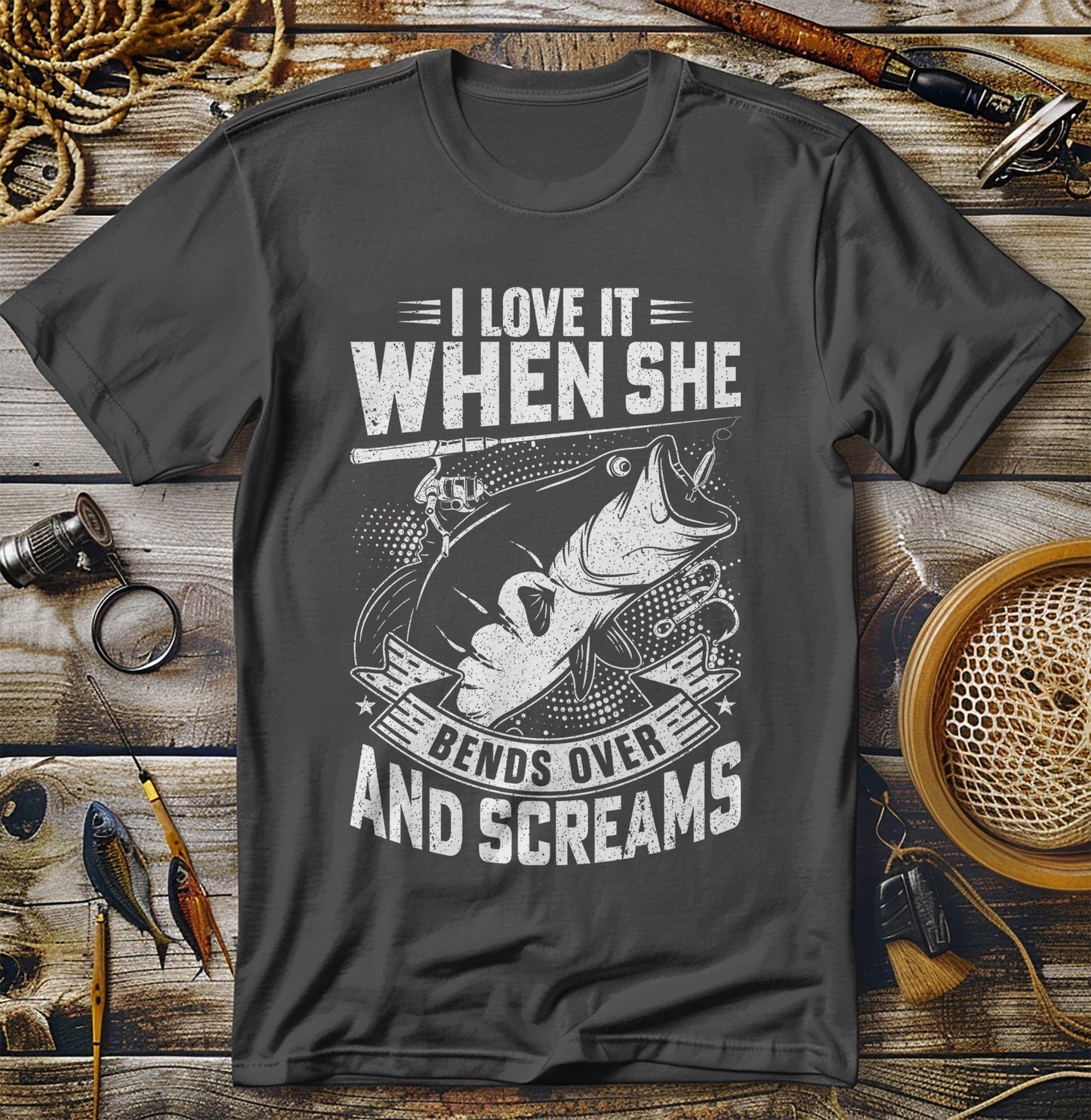 Bend Over Fish 1 T-shirt