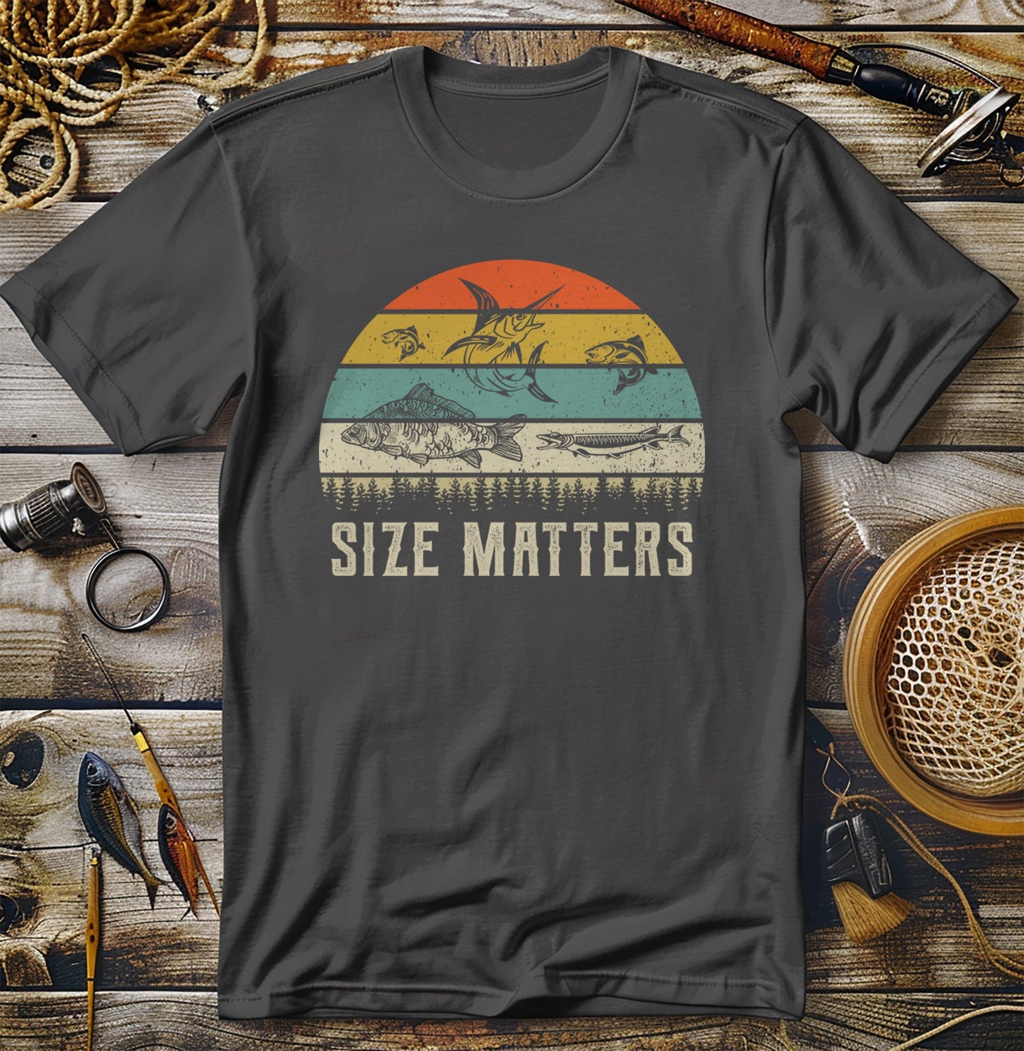 Size Matters Funny Fishing T-shirt