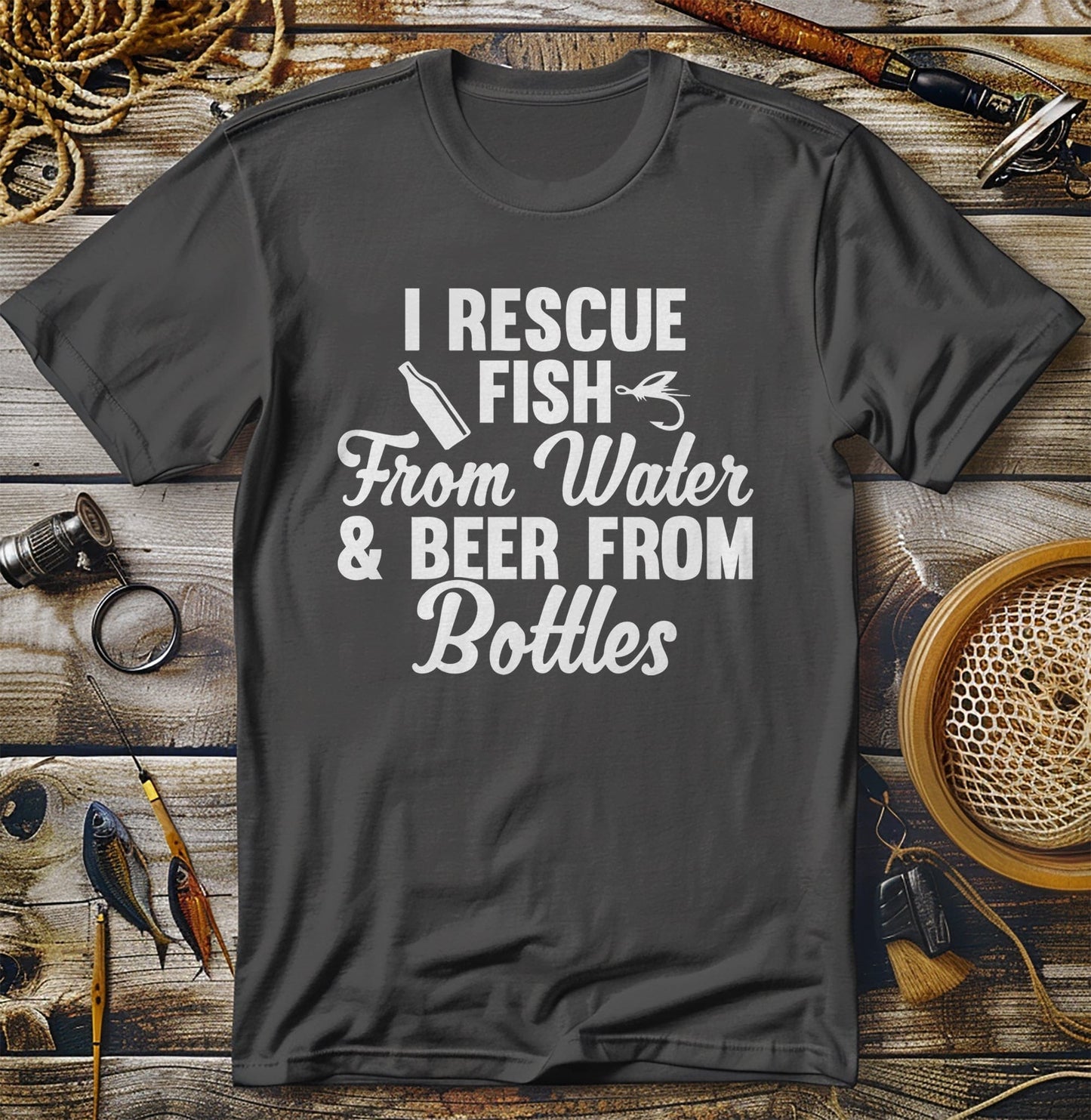 Rescue Fish & Beer 3 T-shirt