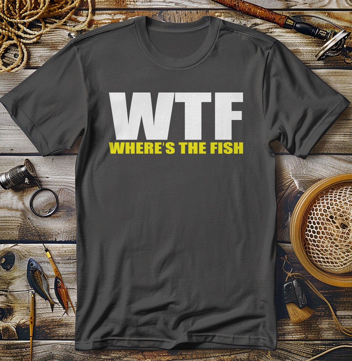 WTF Wheres the Fish? T-shirt