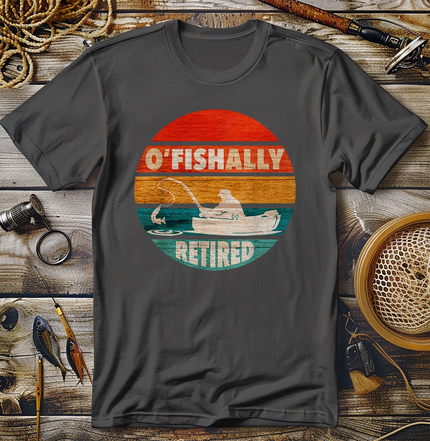 O-Fish-Ally Retired Fishing T-Shirt