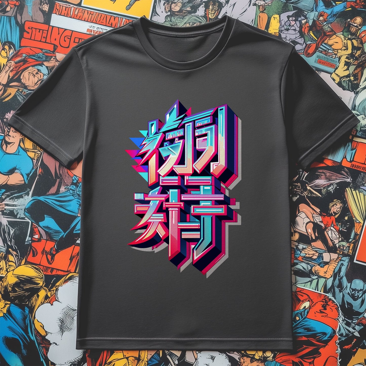 Sharp Anime Text T-shirt