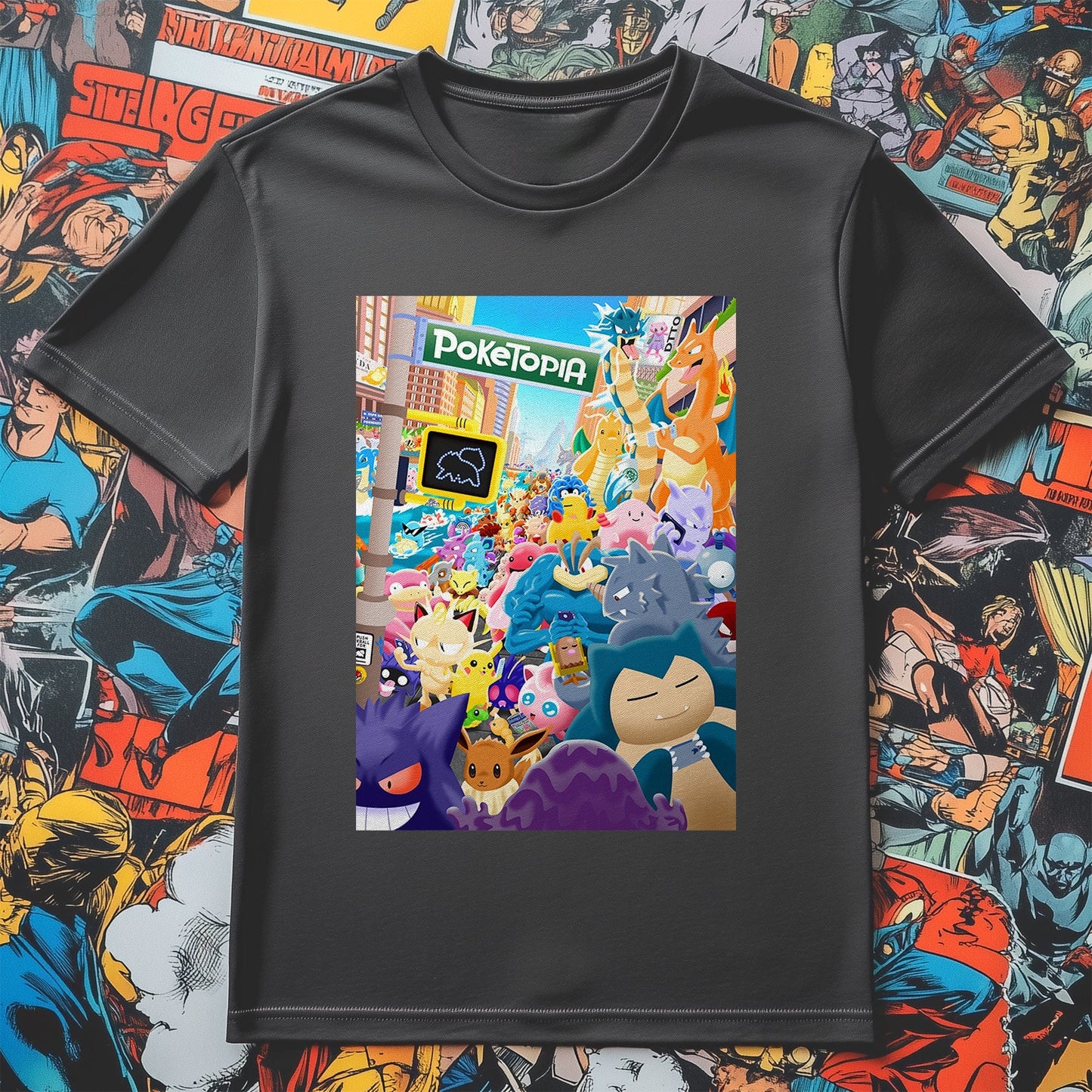 Poketopia T-Shirt Join the Cartoon