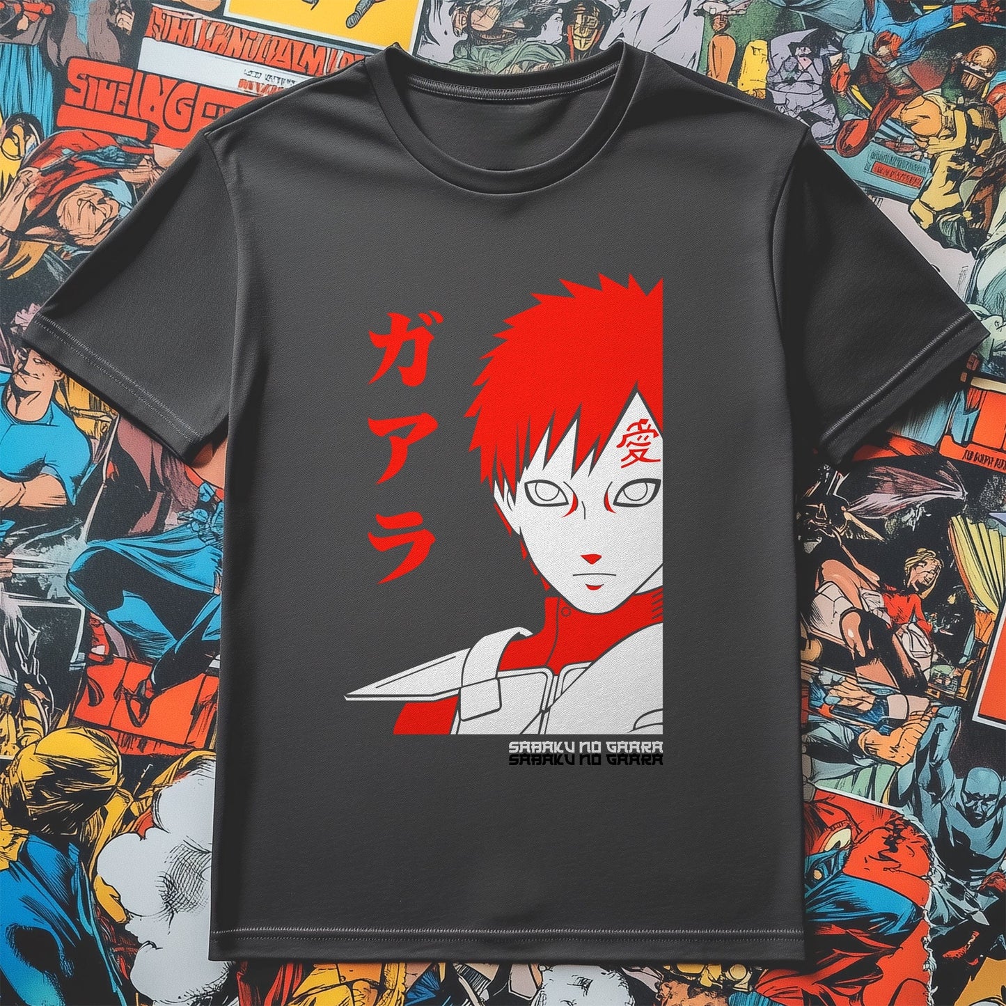 Sabaku T-Shirt Naruto Inspired Funny