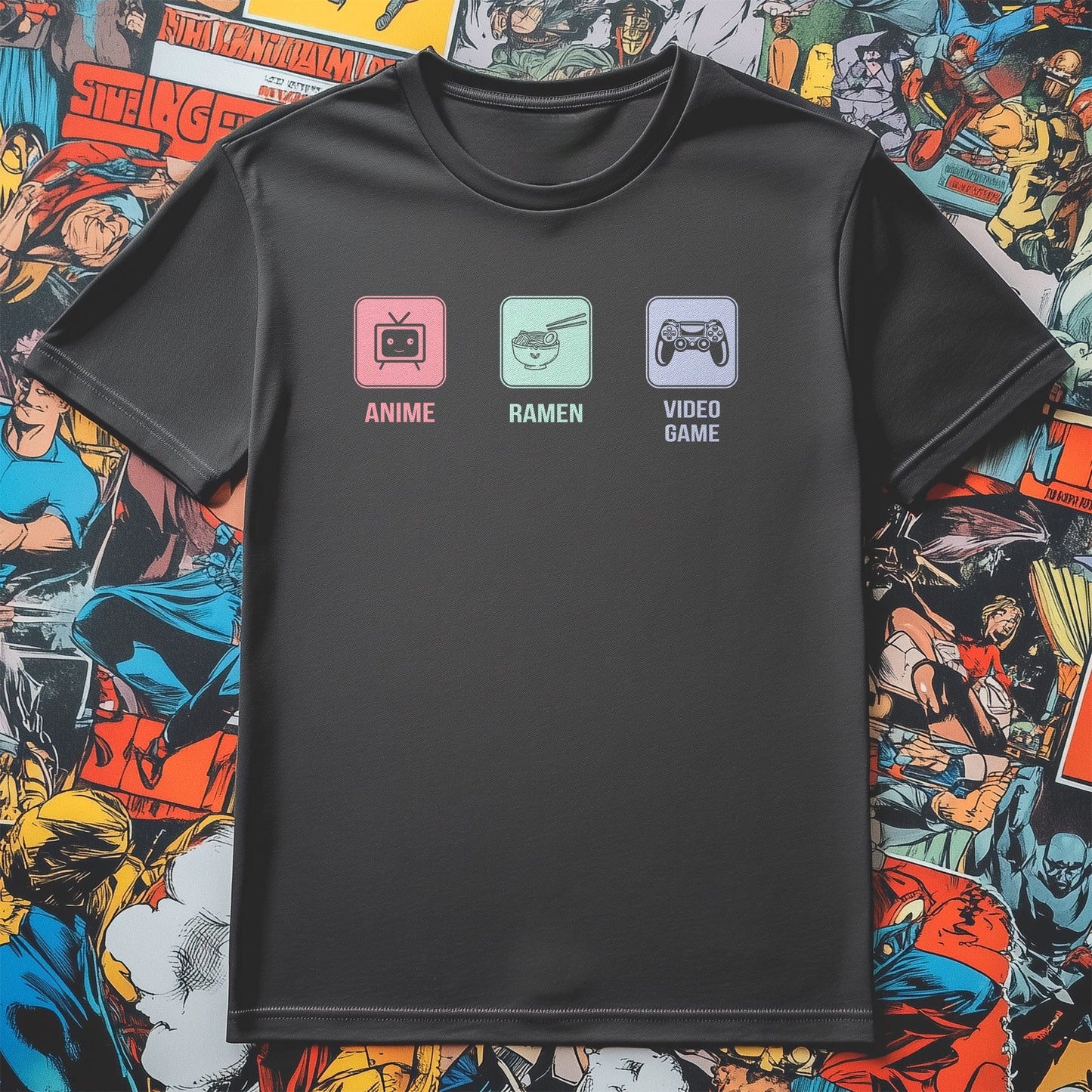 Anime Ramen Video Games T-Shirt -