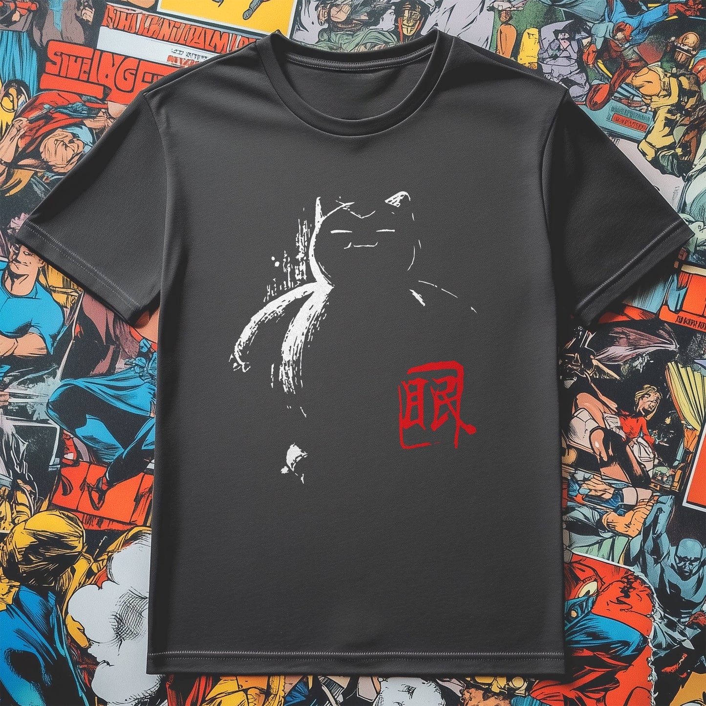 Snorlax Sumi-E T-Shirt