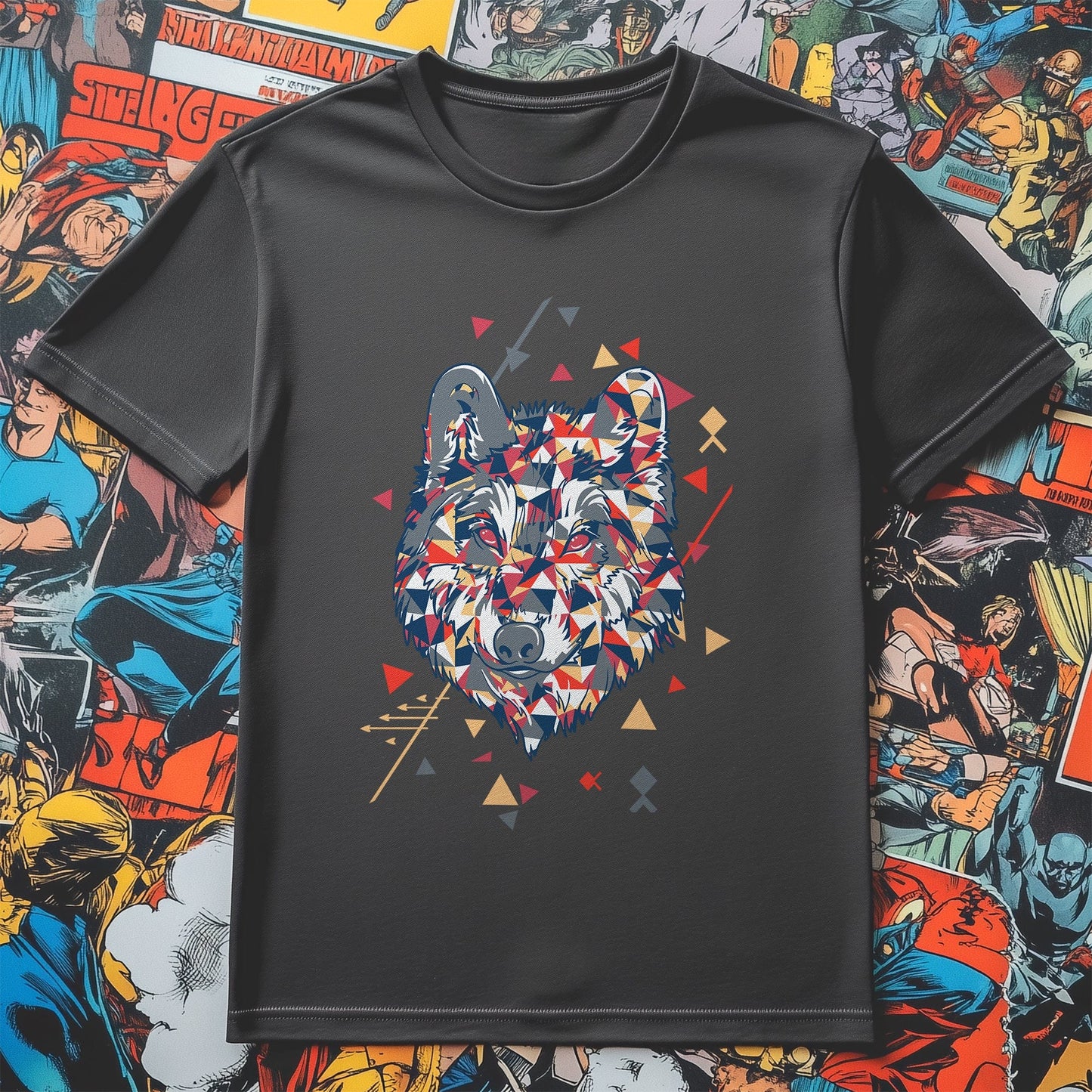 Abstract Wolf T-Shirt