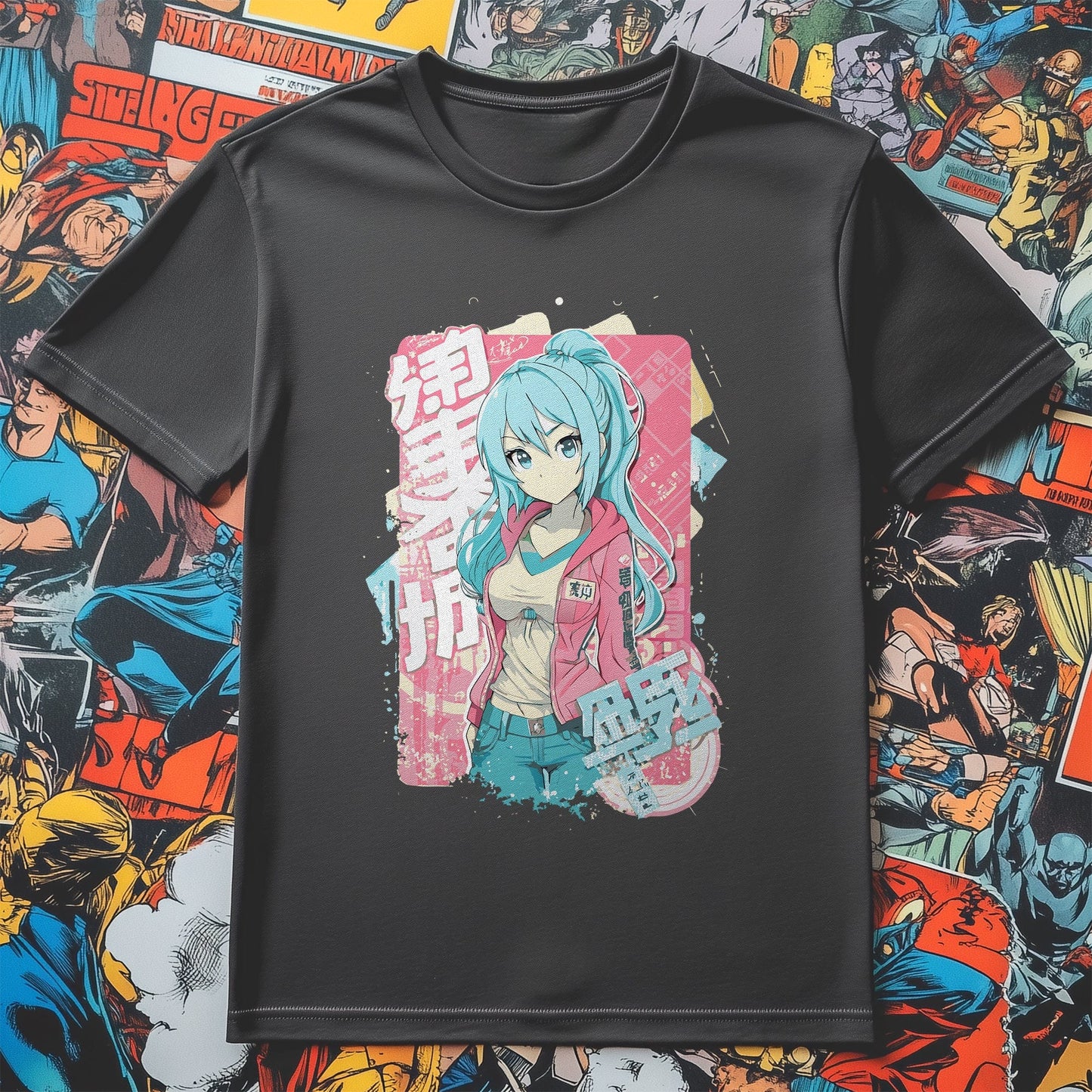 Cute Pink Jacket Girl T-Shirt