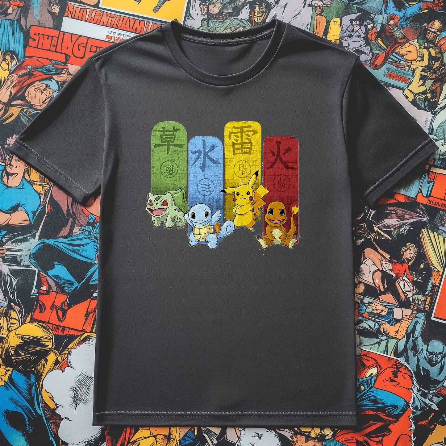 Pok√©mon-Kanji T-Shirt  Catch 'Em