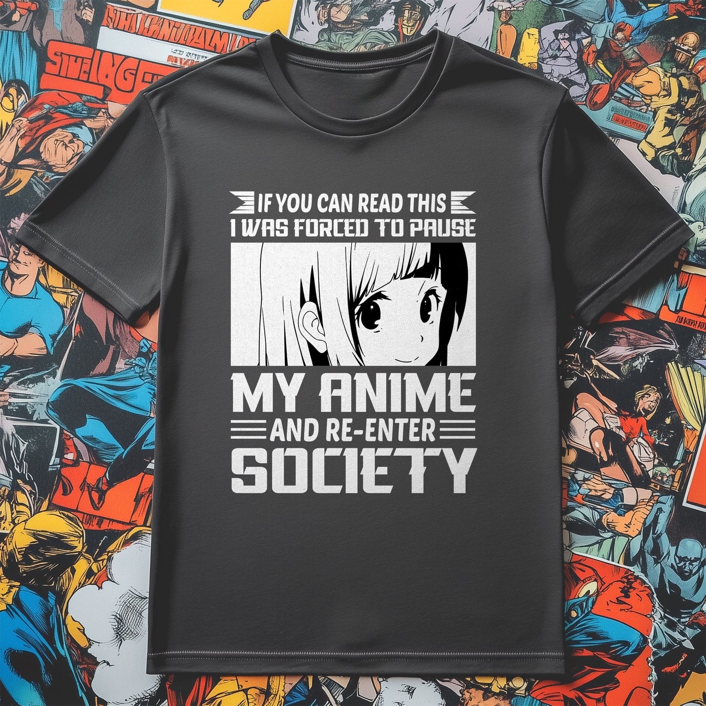 Re-Enter Society Anime T-Shirt ‚Äì
