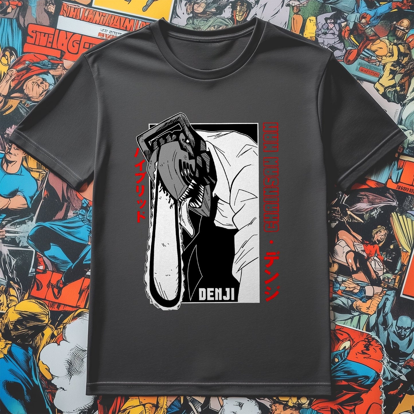 Chainsaw Man's CSM 2 T-shirt ‚Äì Slice