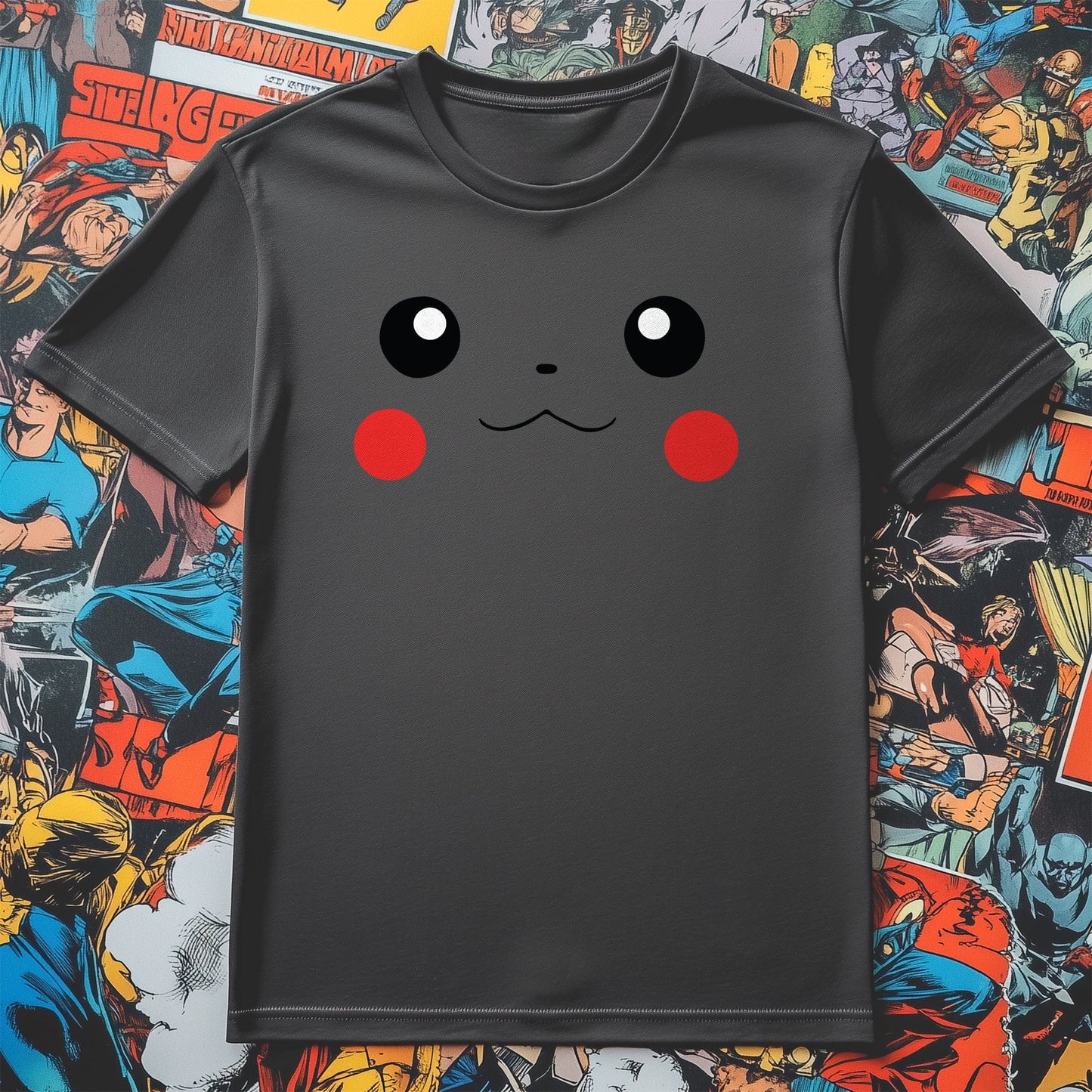Pikachu Face t-shirt Shockingly