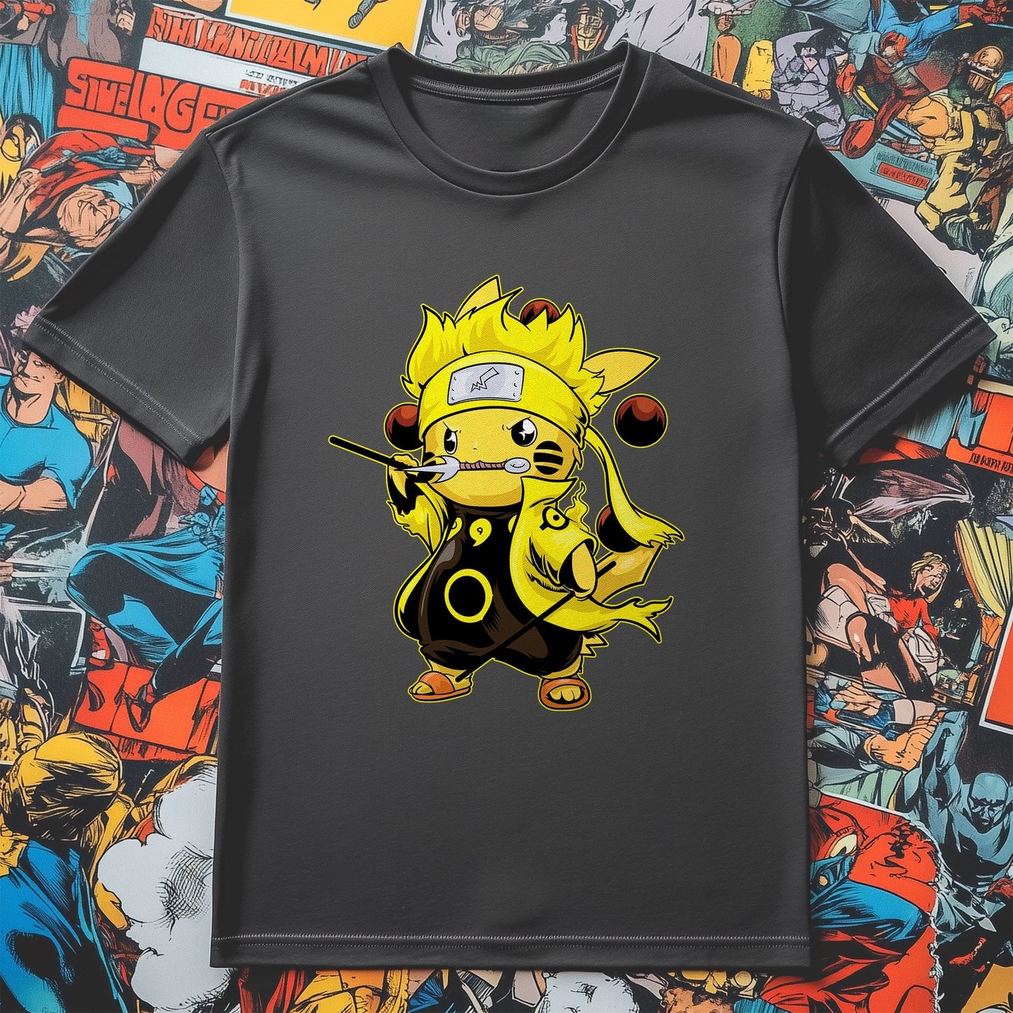 Pikachu-Naruto Mashup T-shirt