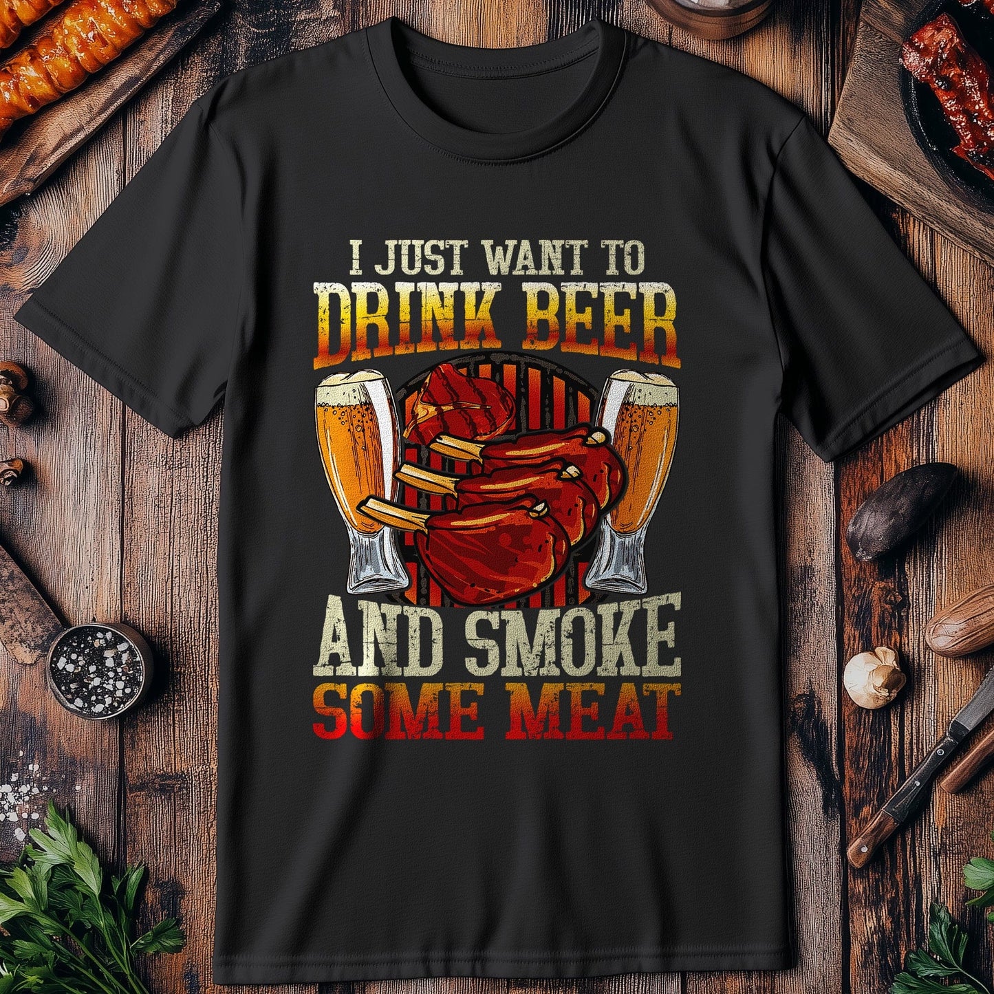 BBQ (11) Smoke Meat T-Shirt