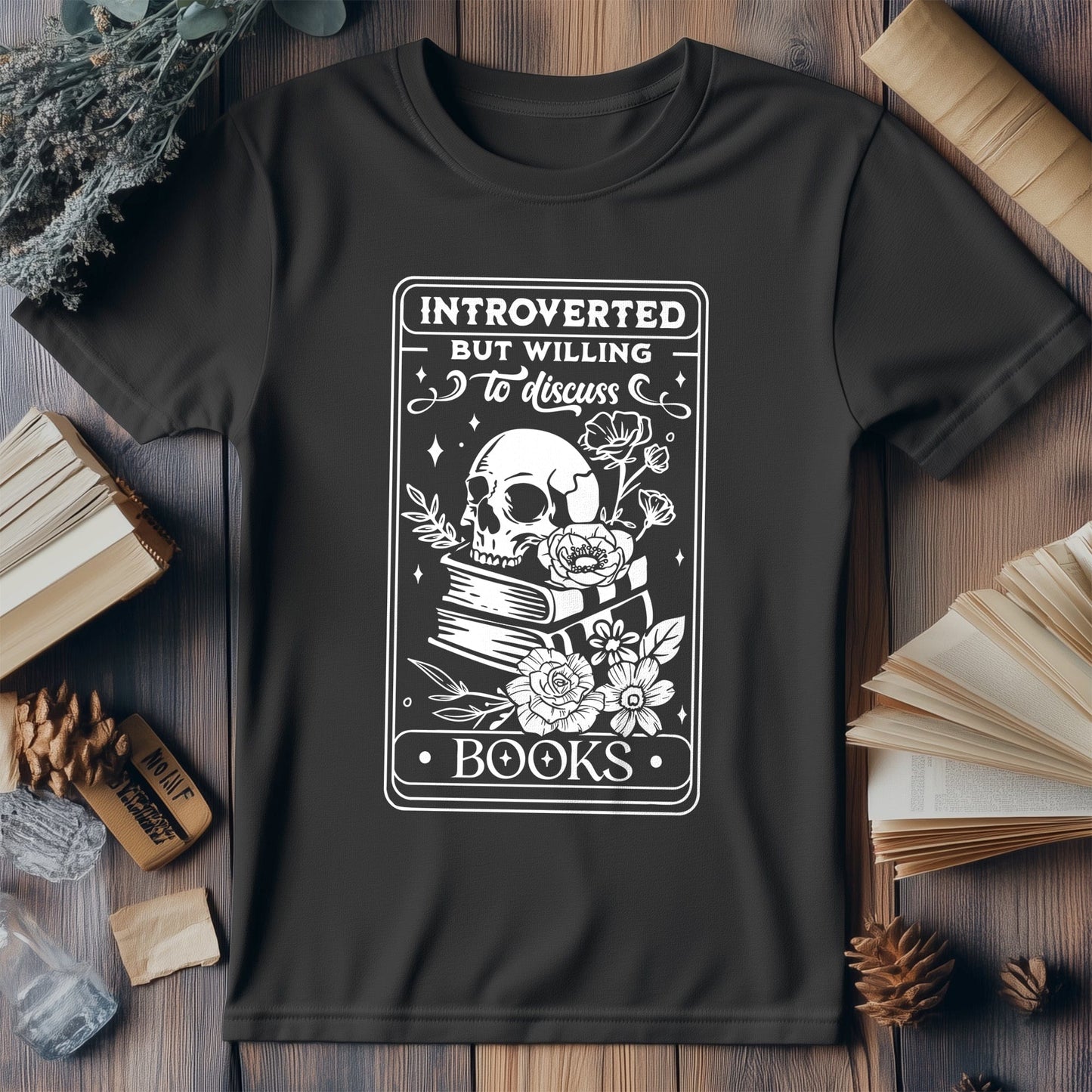 Introverted but Willing to Tarot-Read t-shirt