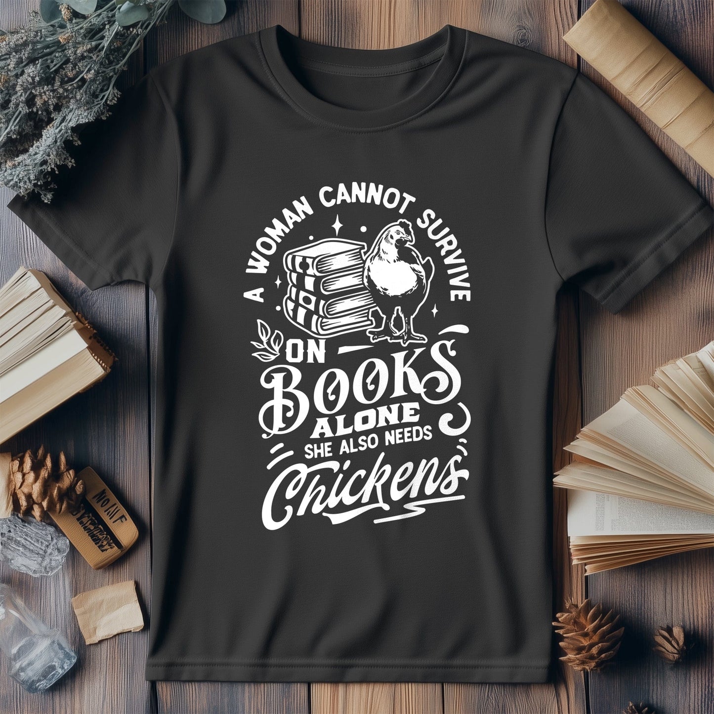 Survive on Books Alone T-Shirt