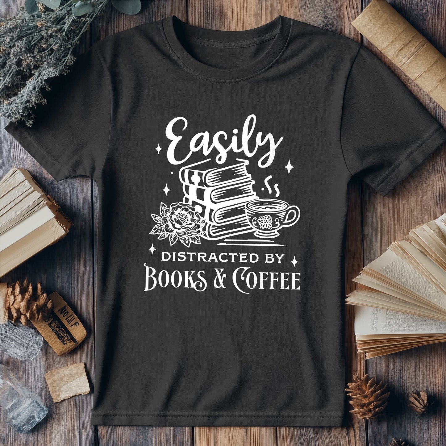 Easily Distracted 2 Wh t-shirt