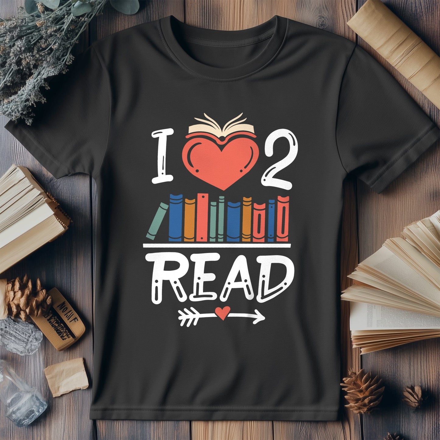 I Love 2 Read  Kids Tee