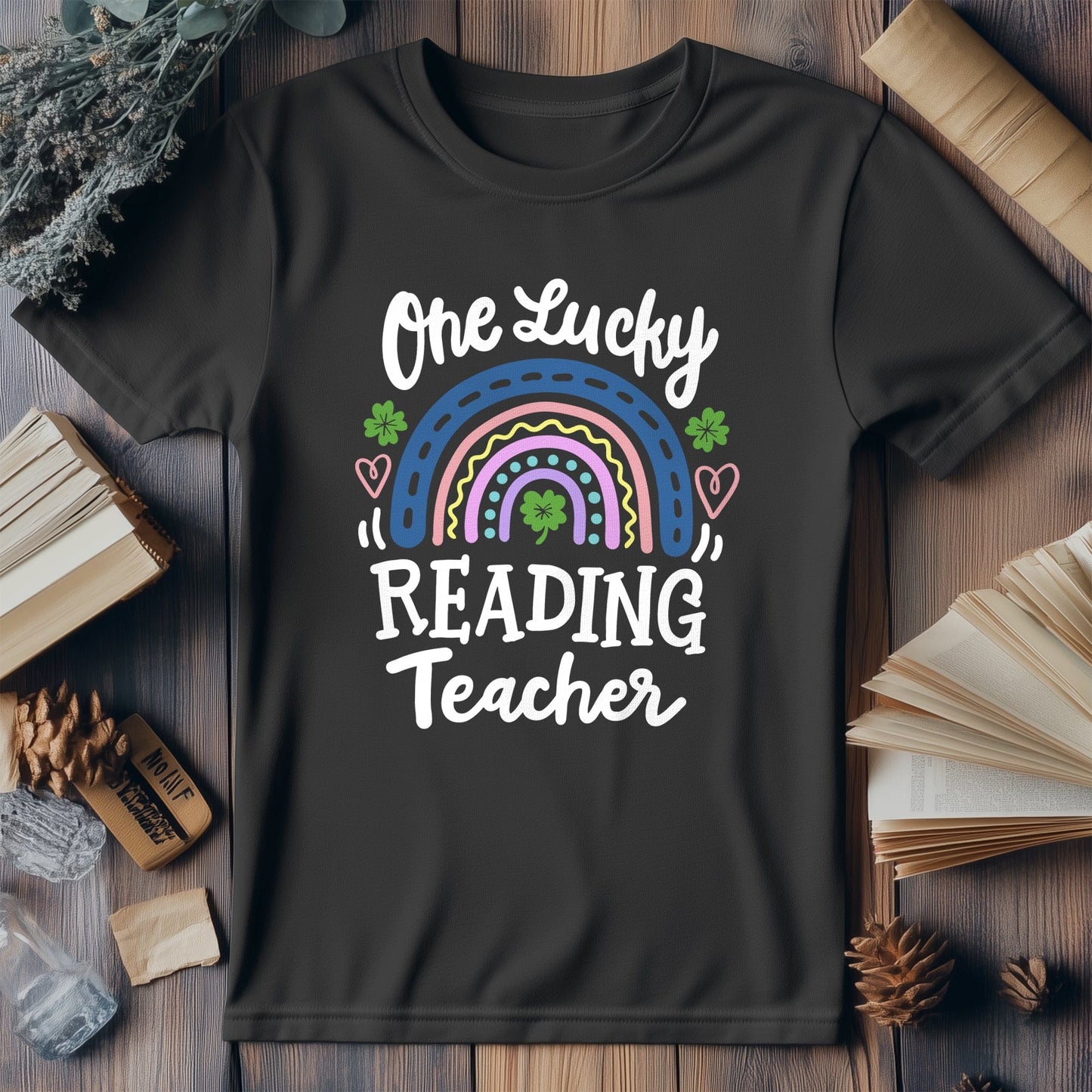 Lucky Reading Teacher T-shirt