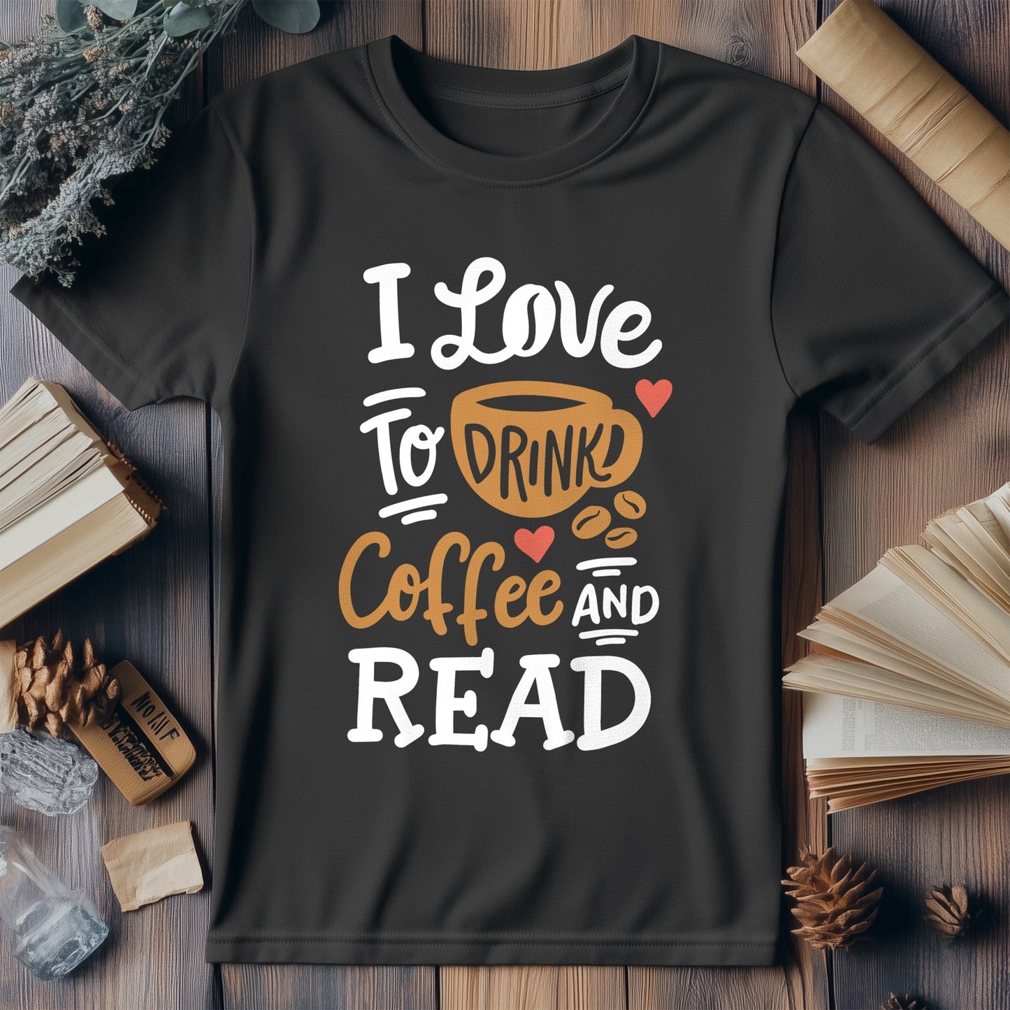 Coffee & Books Kids Tee