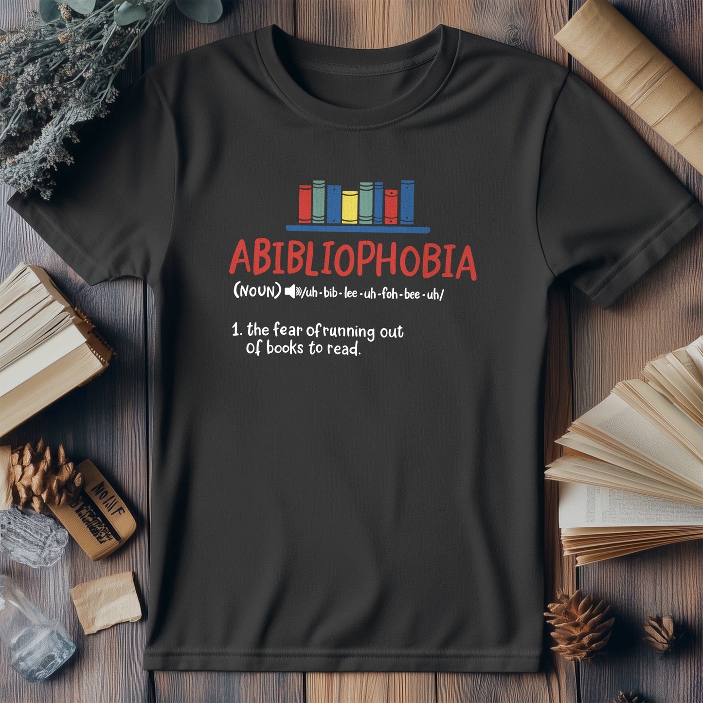 Fear of Abibliophobia  Kids Tee