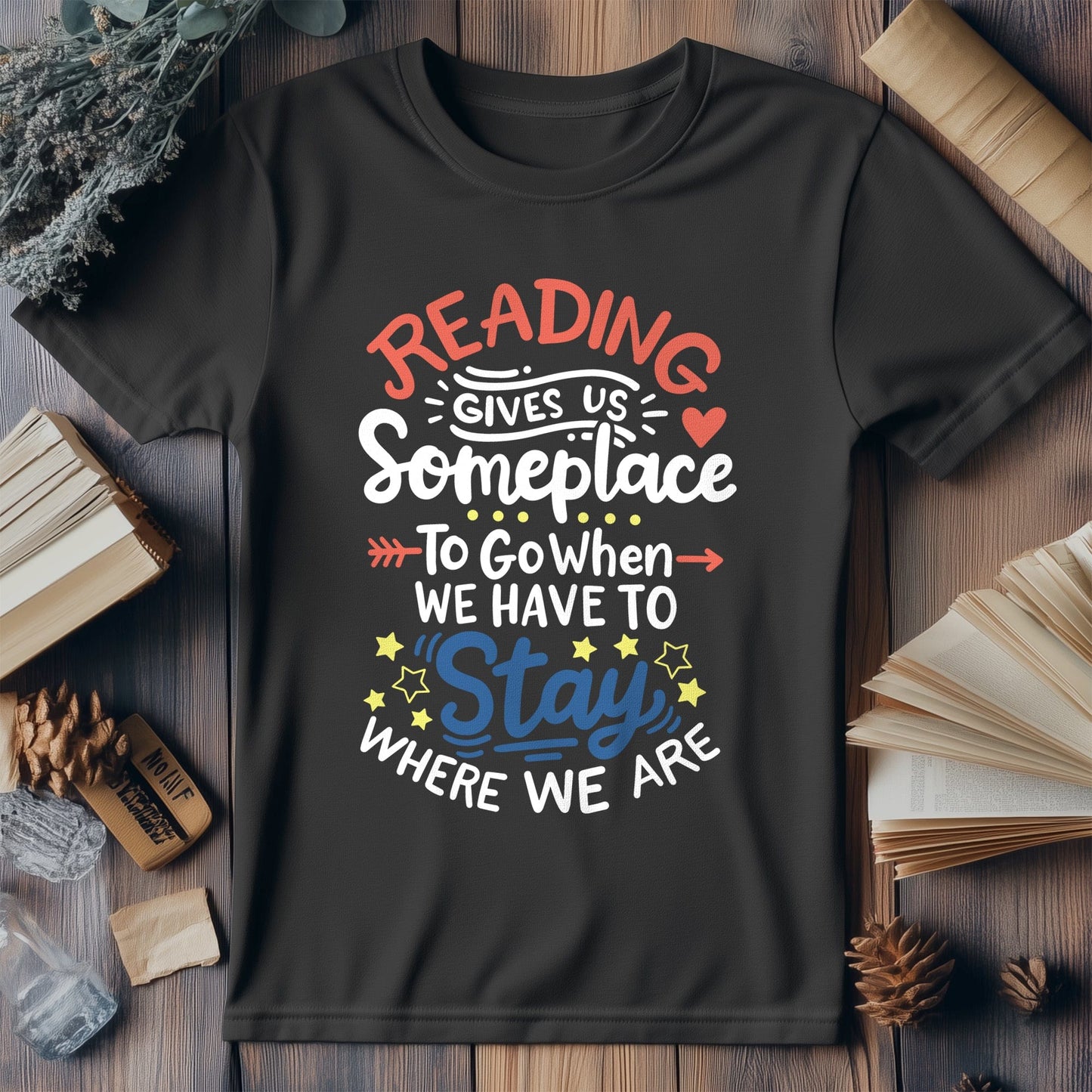 Reading: Stay Where We Are  Kids Tee