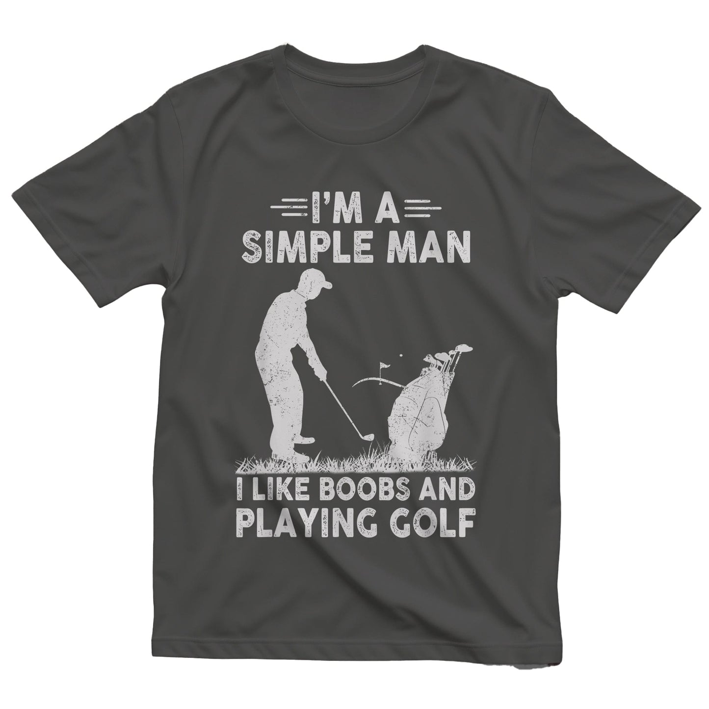 I'm a Simple Man Golf & Boobs t-shirt