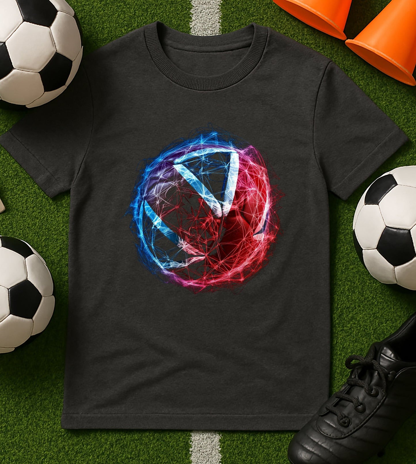 Glowing Football T-Shirt