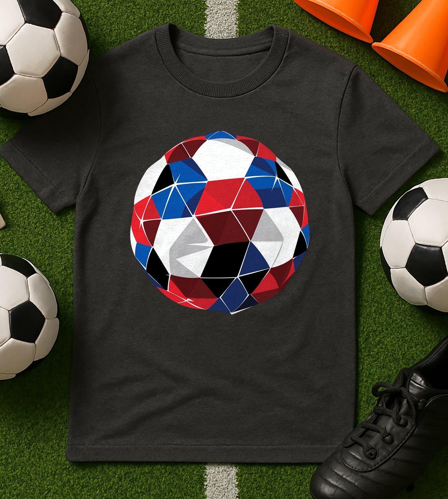 Football-Geometri T-Shirt