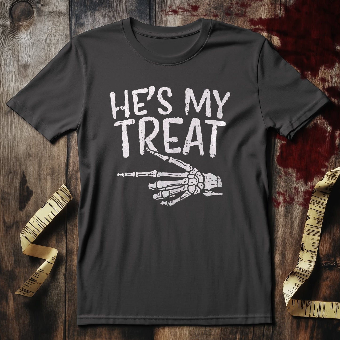 He's My Treat Skeleton Couples T-Shirt